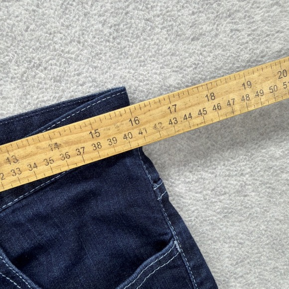 Dearborn Jeans Men 32x29 Dark Blue Denim Pants Straight Leg Stretch American USA - Picture 9 of 12